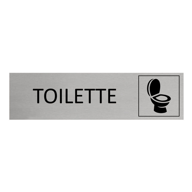 Türschild Toilette neutral