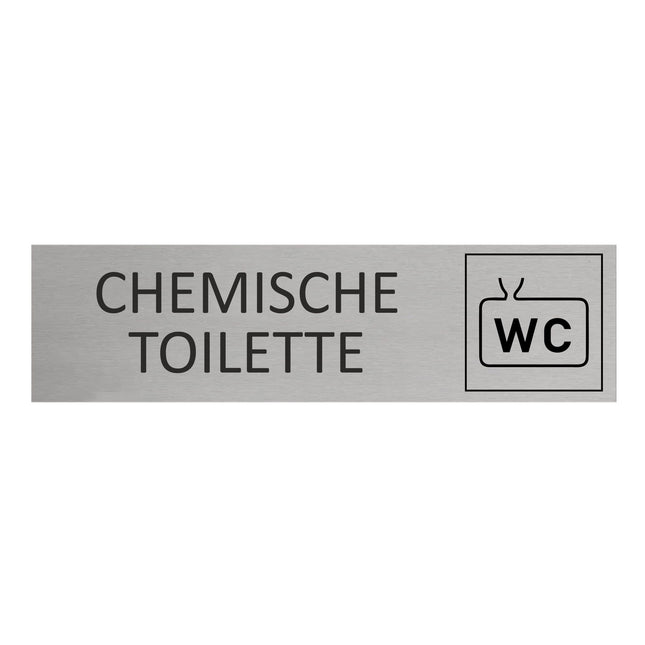 Türschild Chemietoilette