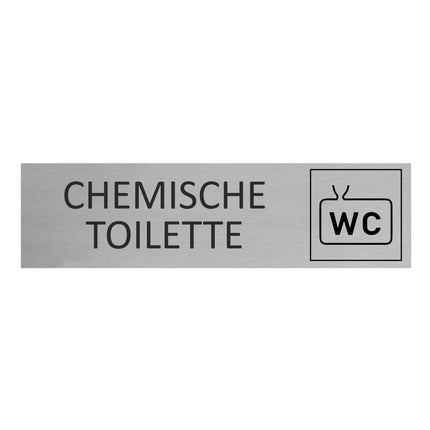 Türschild Chemietoilette