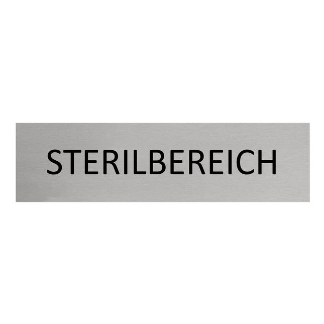 Türschild Sterilbereich