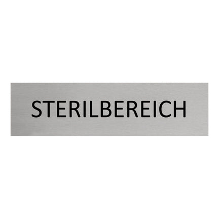 Türschild Sterilbereich