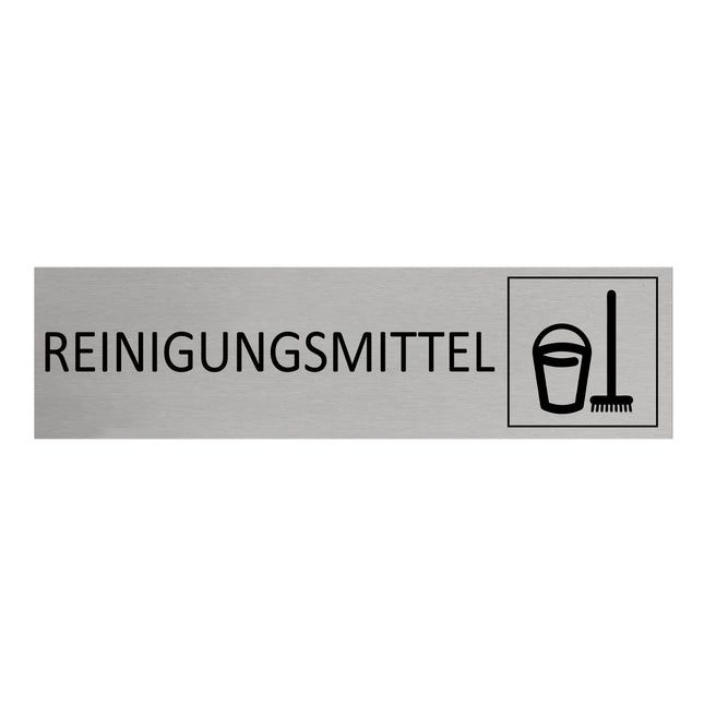 Türschild Reinigungsmittel