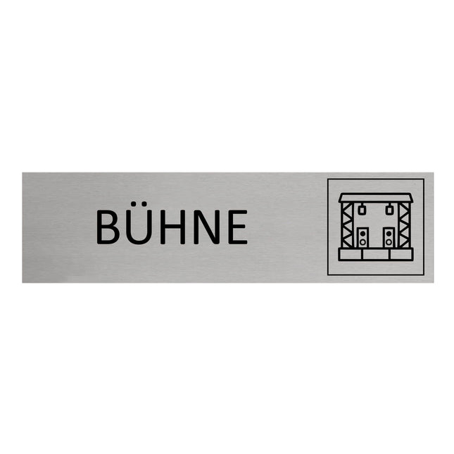Türschild Bühne