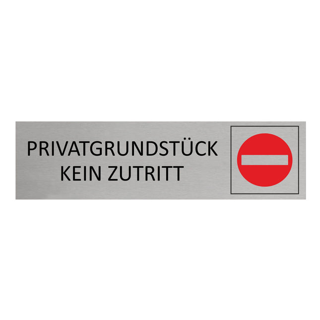 Türschild Privatgrundstück - Kein Zutritt