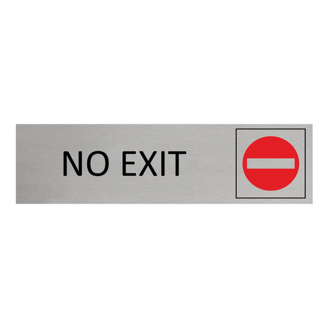 Türschild No Exit