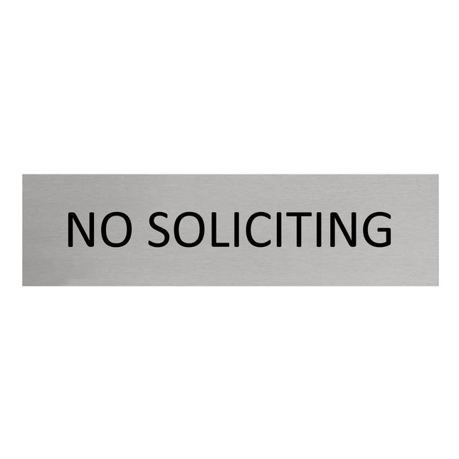 Türschild No Soliciting