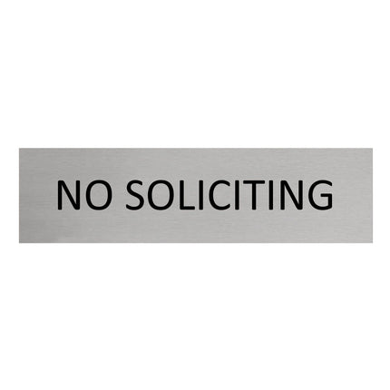 Türschild No Soliciting