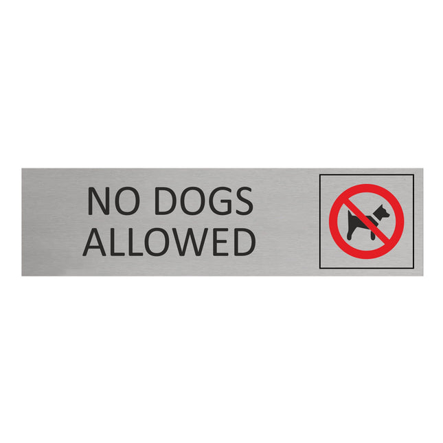 Türschild No Dogs Allowed