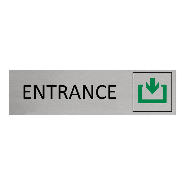 Türschild Entrance