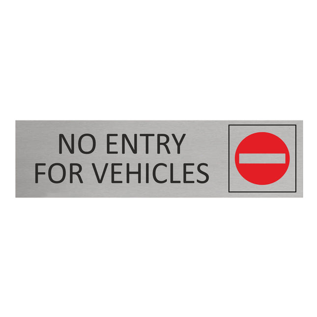 Türschild No Entry For Vehicles
