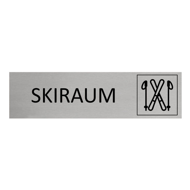 Türschild Skiraum