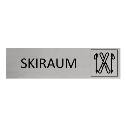 Türschild Skiraum
