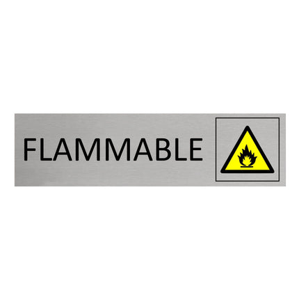 Türschild Flammable