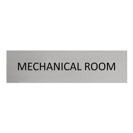 Türschild Mechanical Room