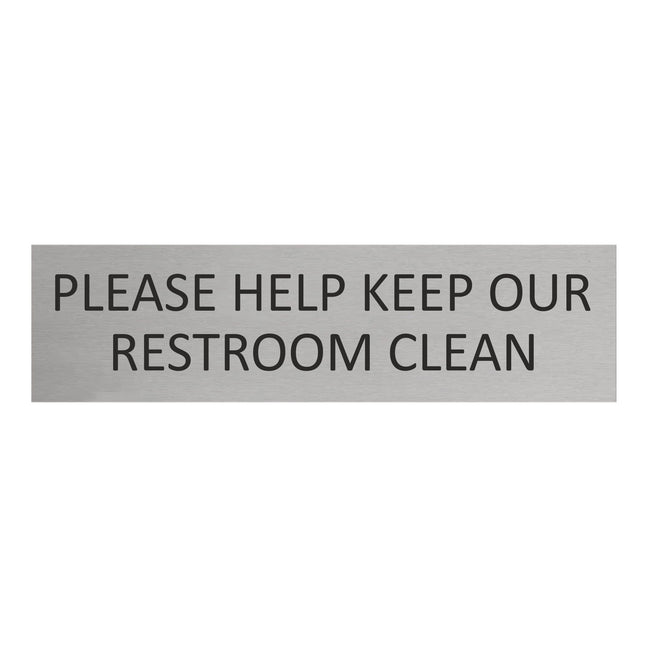 Türschild Please Help Keep Our Restroom Clean