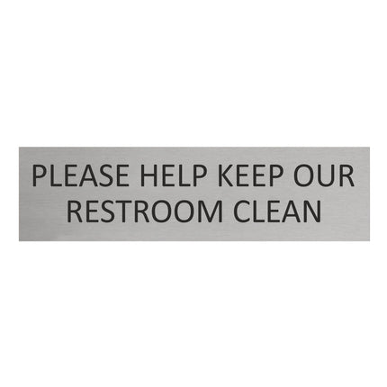 Türschild Please Help Keep Our Restroom Clean