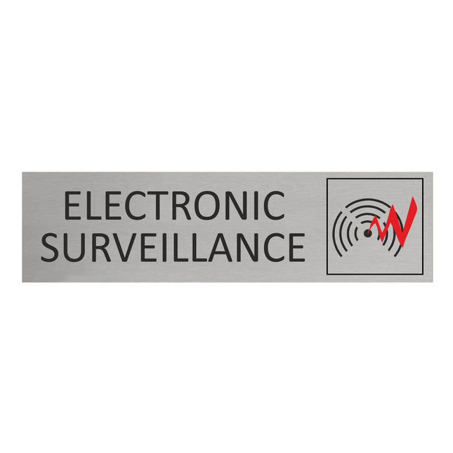 Türschild Electronic Surveillance