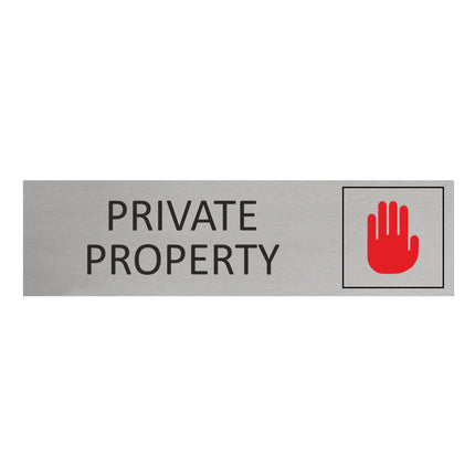 Türschild Private Property