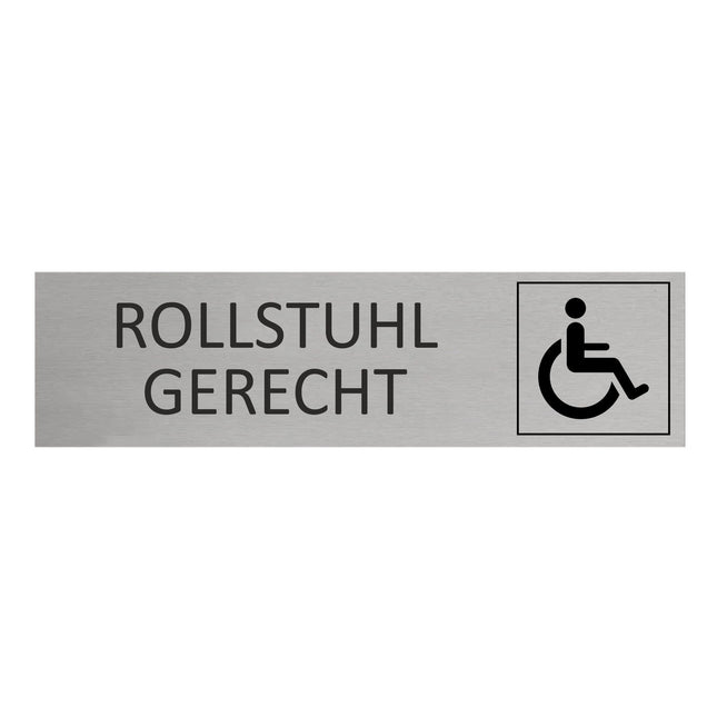 Türschild Rollstuhlgerecht