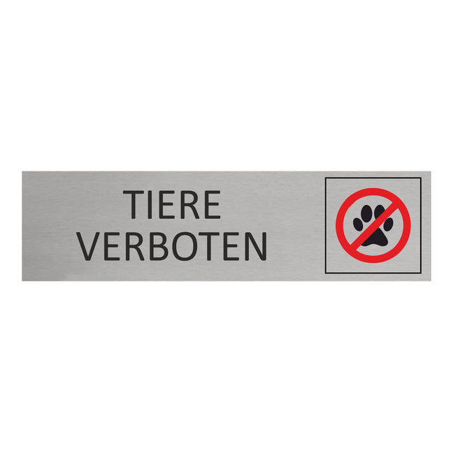 Türschild Tiere verboten