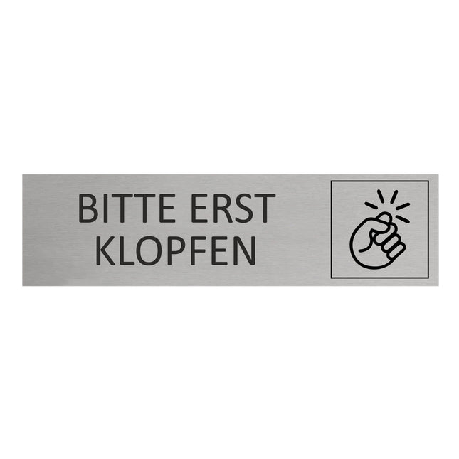Türschild Erst Klopfen