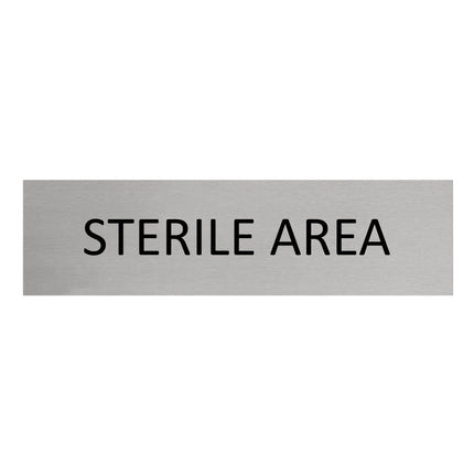 Türschild Sterile Area