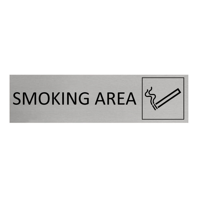 Türschild Smoking Area