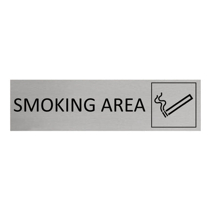 Türschild Smoking Area