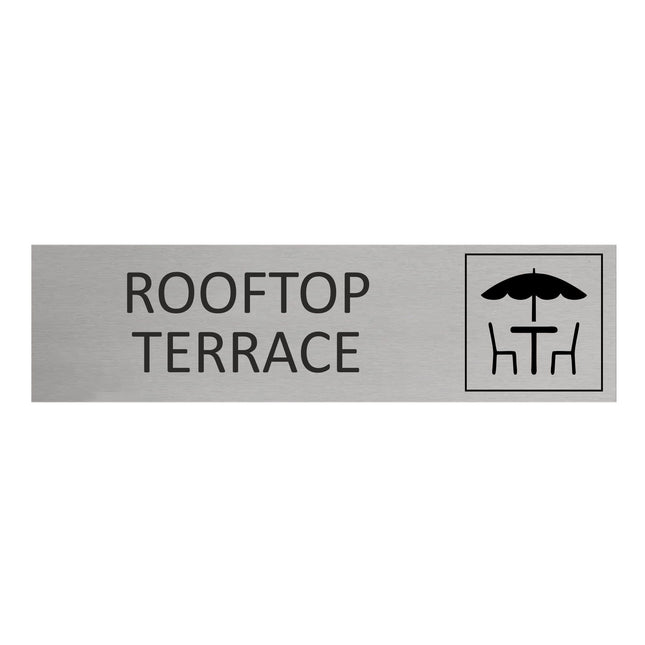 Türschild Rooftop Terrace