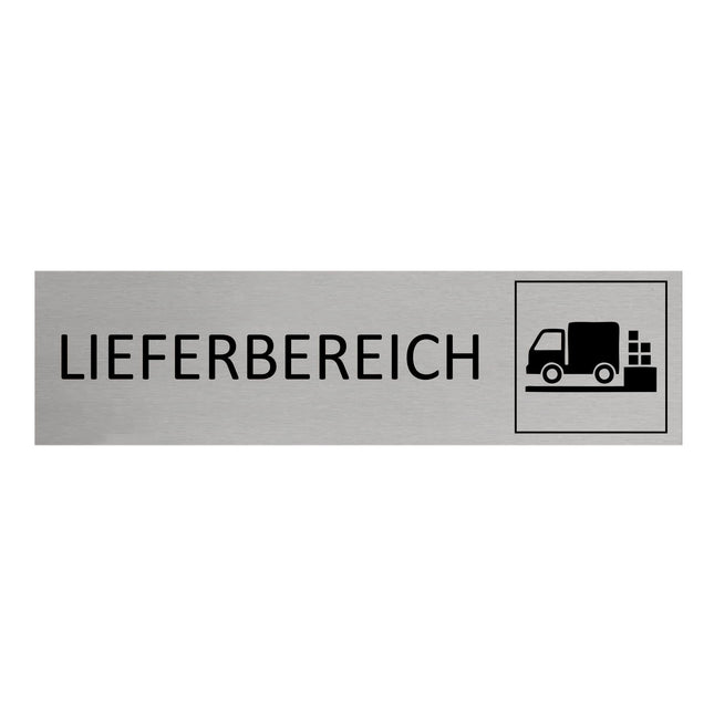 Türschild Lieferbereich