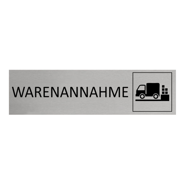 Türschild Warenannahme