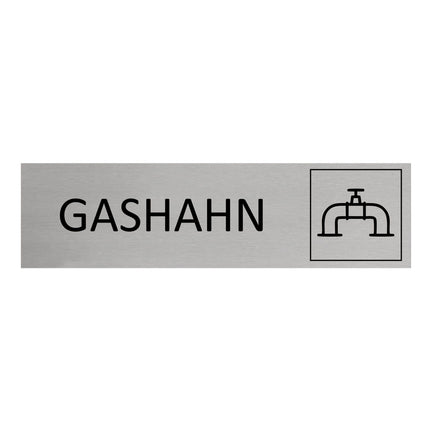Türschild Gashahn