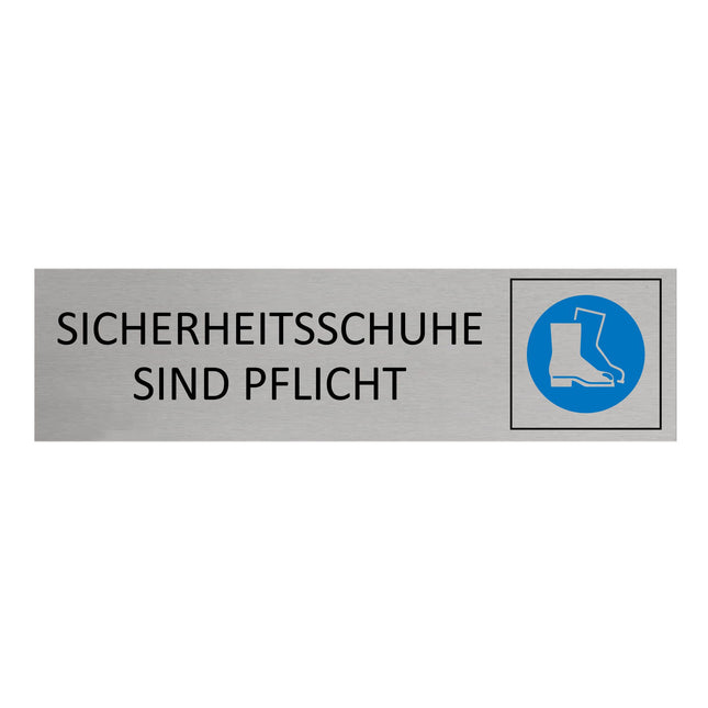 Türschild Sicherheitsschuhe sind Pflicht
