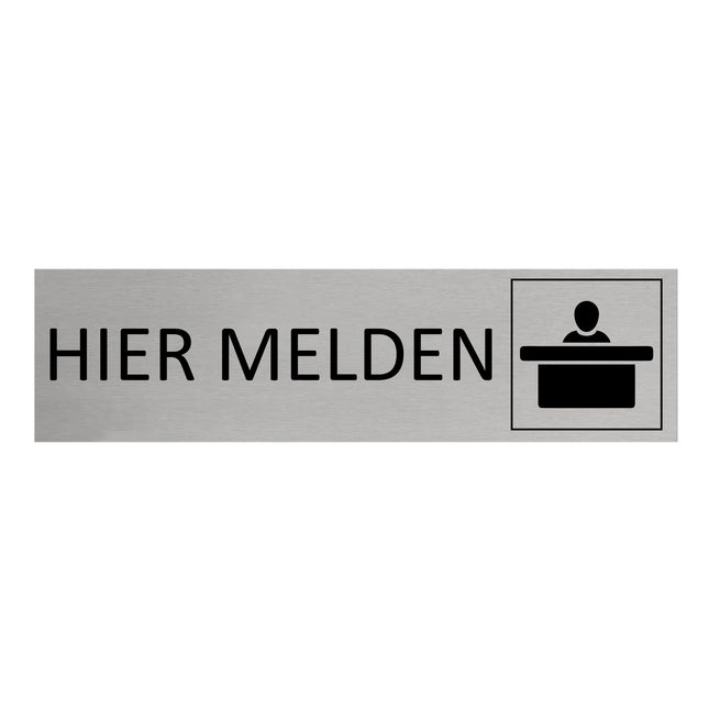 Türschild Hier Melden