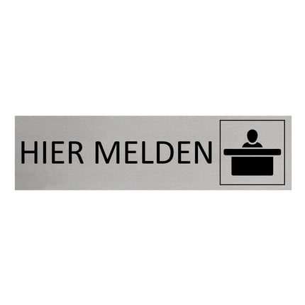 Türschild Hier Melden