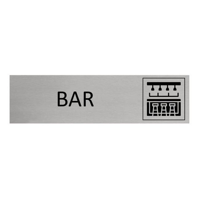 Türschild Bar