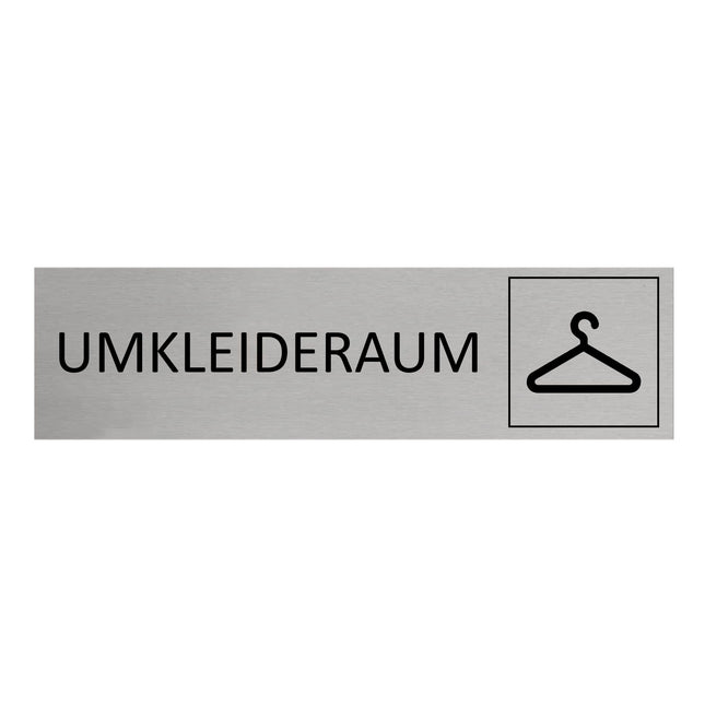 Türschild Umkleideraum