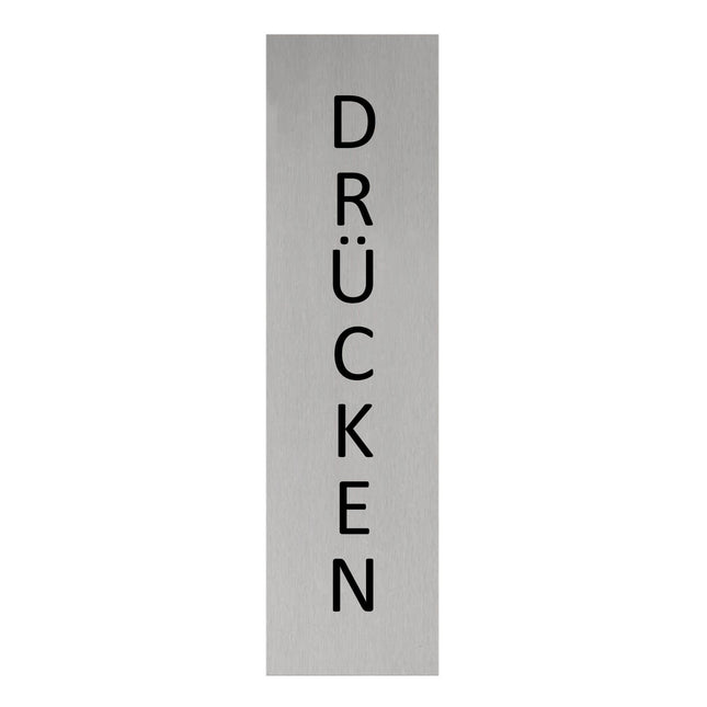 Türschild Drücken (vertikal)