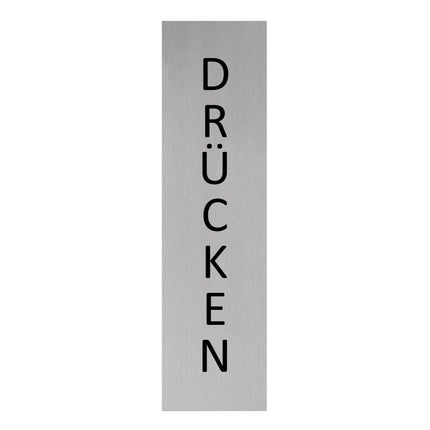Türschild Drücken (vertikal)