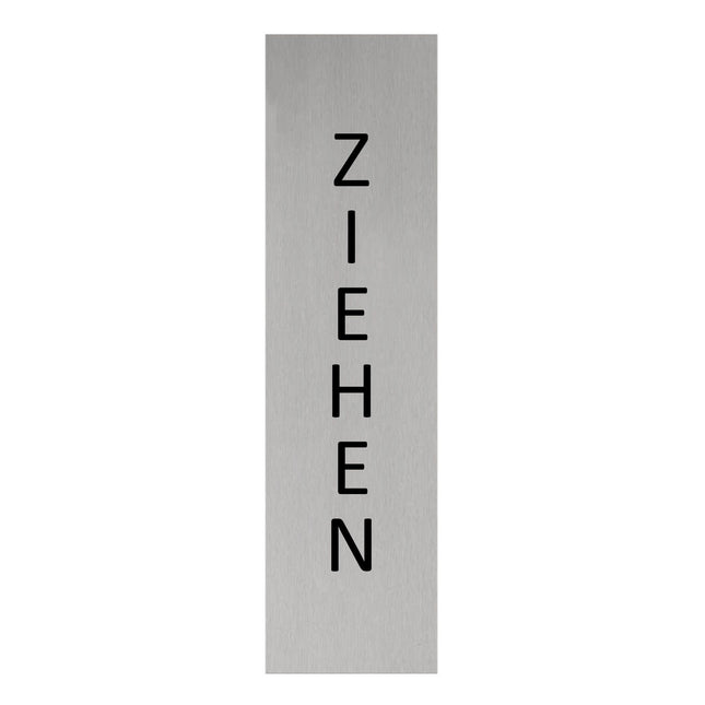 Türschild Ziehen vertikal