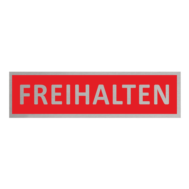 Türschild Freihalten