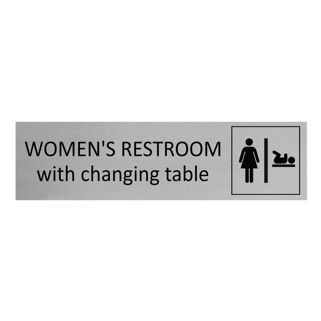 Türschild Women's Restroom With Changing Area