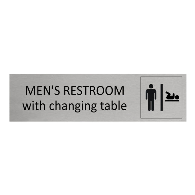 Türschild Men's Restroom With Changing Table