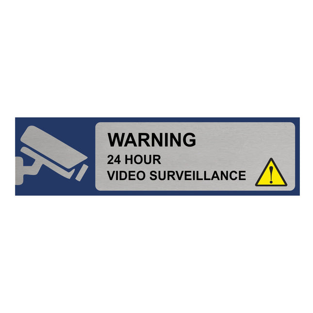 Türschild Warning: Camera Surveillance