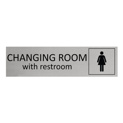 Türschild Women's Changing Room With Restroom