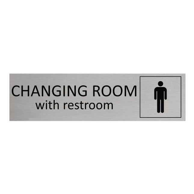 Türschild Men's Changing Room With Restroom