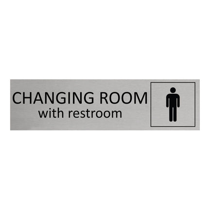 Türschild Men's Changing Room With Restroom