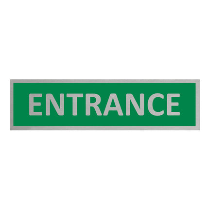 Türschild Entrance Green