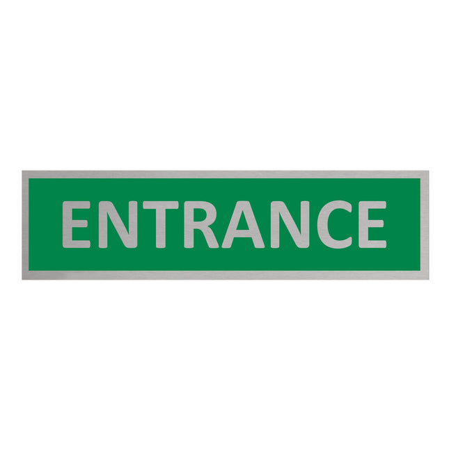 Türschild Entrance Green