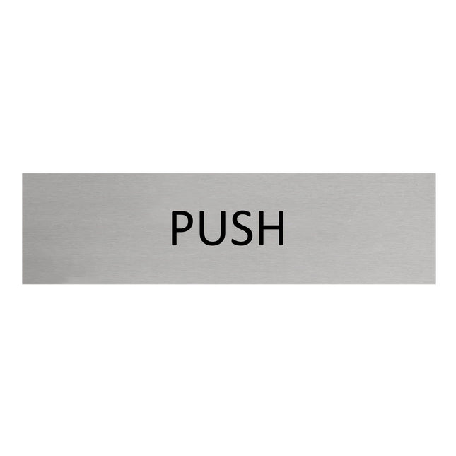 Türschild Push